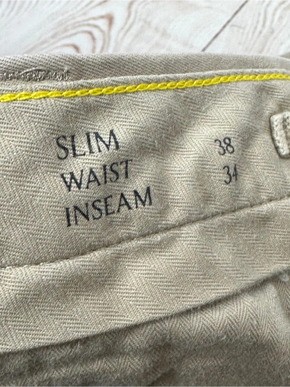 Banana Republic Men's Straight-Leg Chinos in Light Khaki